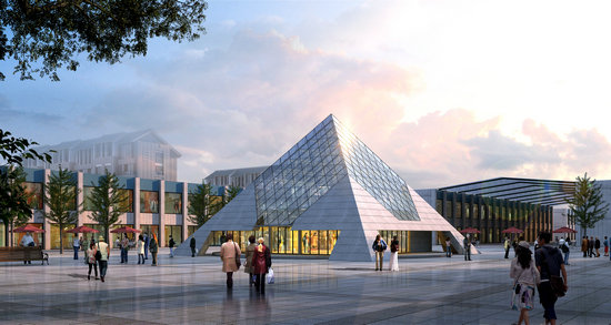 洪湖金字塔网架